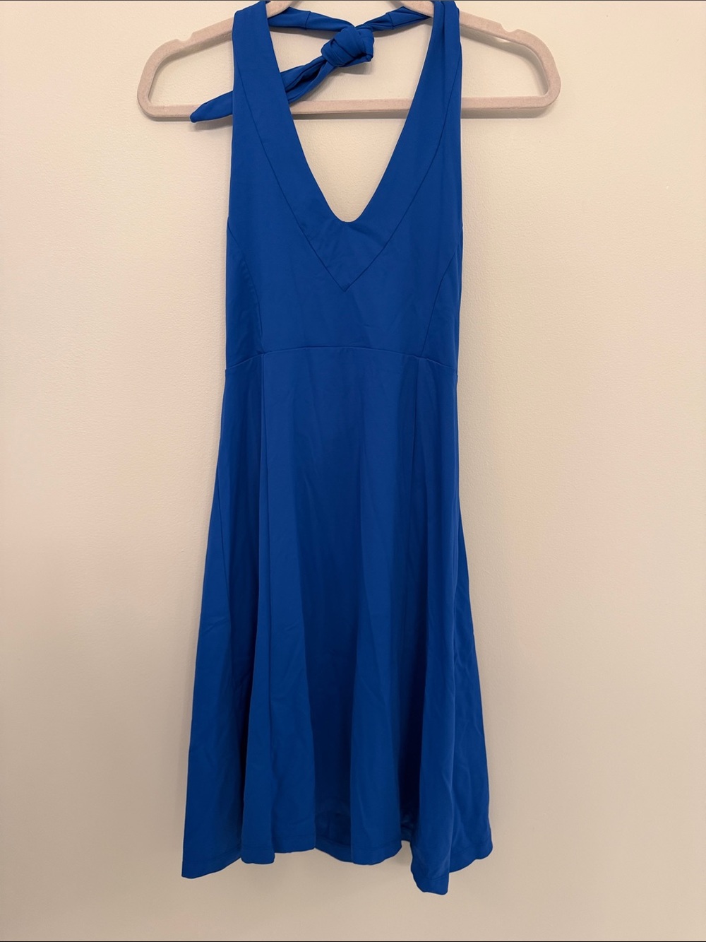 Patagonia Royal Blue One-Shoulder Tie Dress